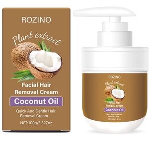 Facial Hair Removal Cream Coconut Oil Gentle Body Hair Remover Cream Painless